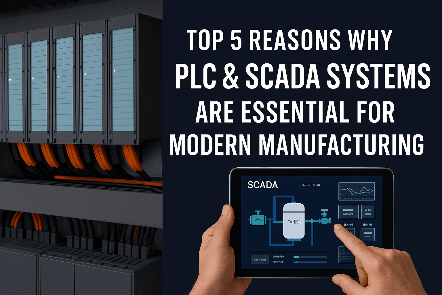 Top 5 Reasons Why PLC & SCADA Systems Are Essential for Modern Manufacturing